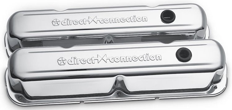 Stamped Steel Tall Valve Covers Small Block Chrysler LA Engines