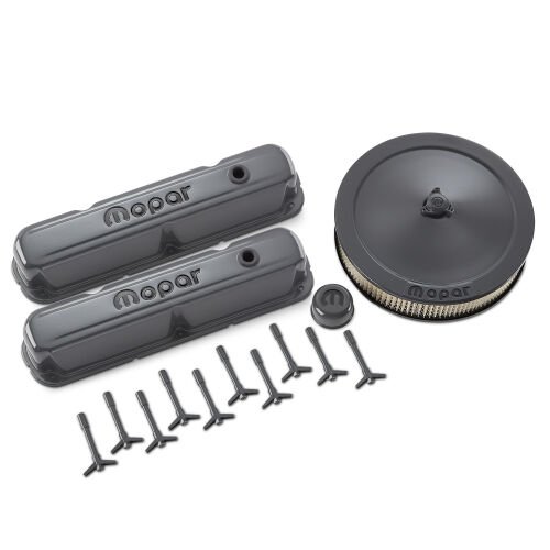 Mopar Small Block Engine Dress-Up Kit for 1964-1991 LA V8 Engines [Shark Gray]