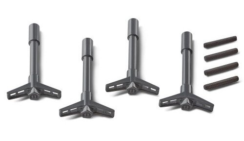 Mopar Valve Cover "Pentestar" Wing Nuts for Big/Small Block Chrysler LA, B, & RB Engines [Shark Gray]