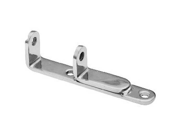 Chrome Alternator Bracket for Small Block Chevy Thru 1968 with Short Water Pump & Headers