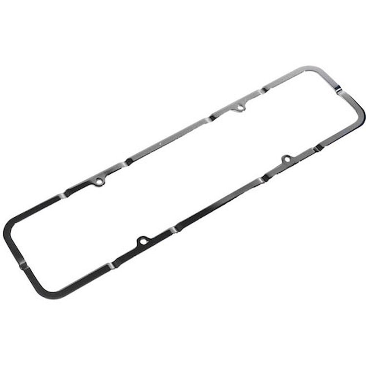 1-Piece Valve Cover Hold Downs for Small Block Chevy in Black Finish