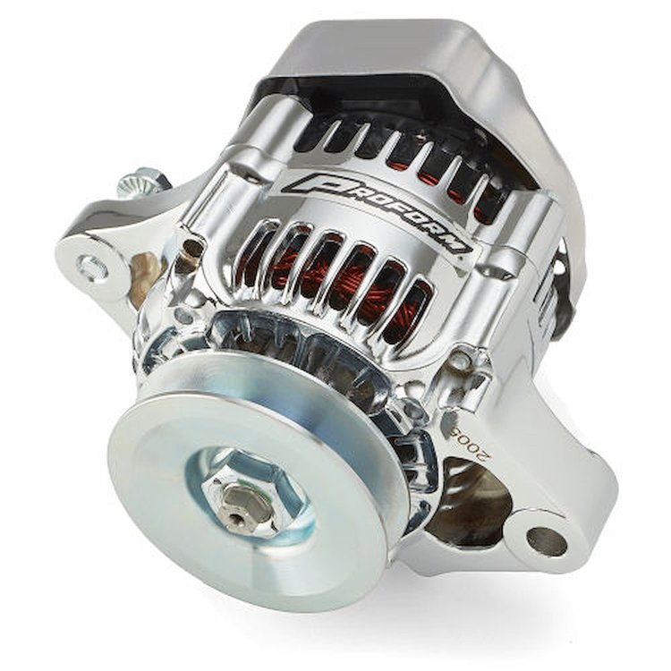 1-Wire Mini Alternator 50 AMP in Chrome Finish