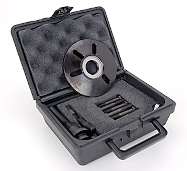 Harmonic Balancer Installer and Puller Tool Kit [4 Thread Adapters, Roller Thrust Bearings]