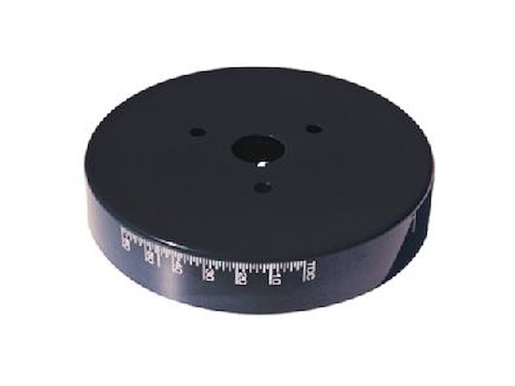 Aluminum Harmonic Balancer Cover for Small Block Chevy with 6-3/4" Balancer in Black