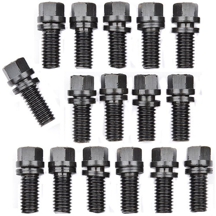 Wedge-Locking Header Bolts for Big Block Chevy , Big Block Mopar 413, Small Block Ford in 3/8" x 3/4" Long
