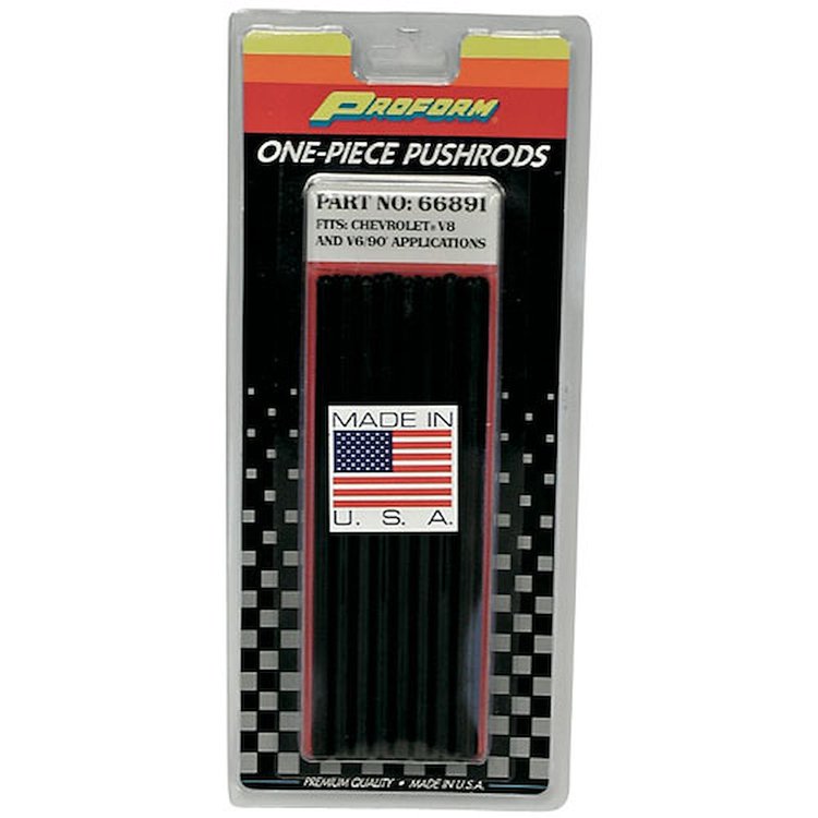 Small Block Chevy Chrome Moly 1-Piece Pushrods 5/16" Diameter in +.100" - 7.900" Length