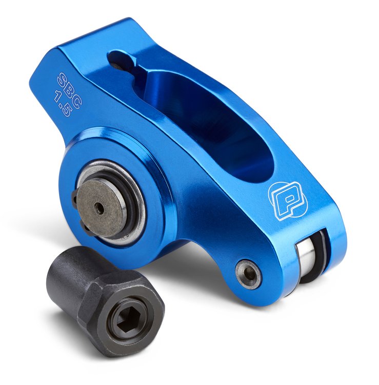 Self-Aligning Aluminum Roller Rocker for Small Block Chevy with 1.5 Ratio & 3/8" Stud