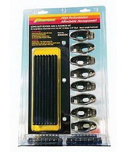 Stamped Steel Rocker Arm & Pushrod Kit for Small Block Chevy