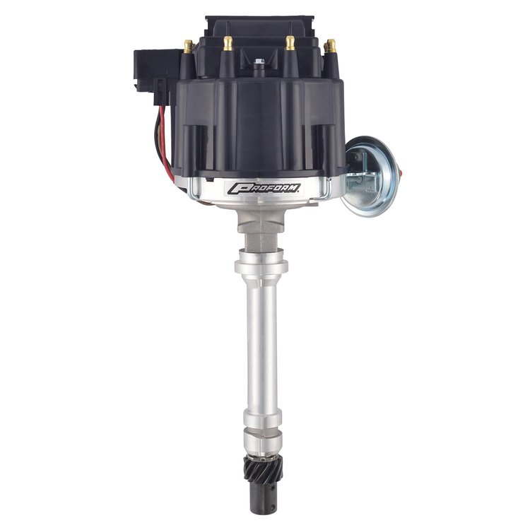 Racing HEI Distributor & Coil for Small Block & Big Block Chevy with Black Cap