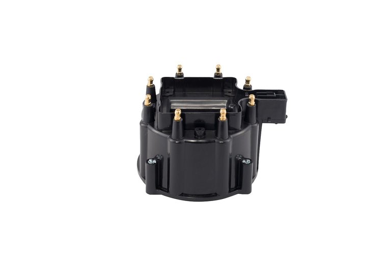 HEI Distributor Cap & Rotor for GM V8 in Black