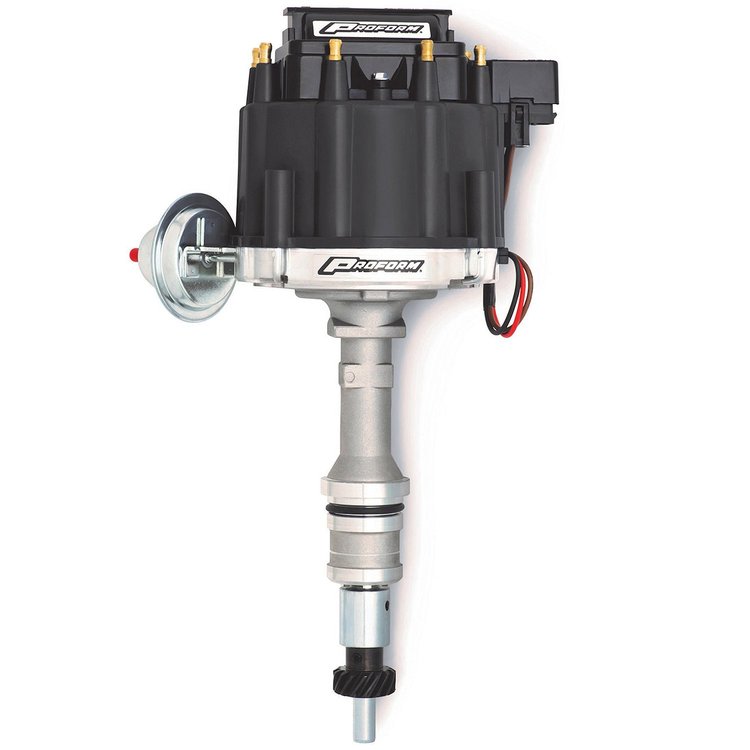 High Performance HEI Distributor & Coil for Small Block Ford 351W with Black Cap