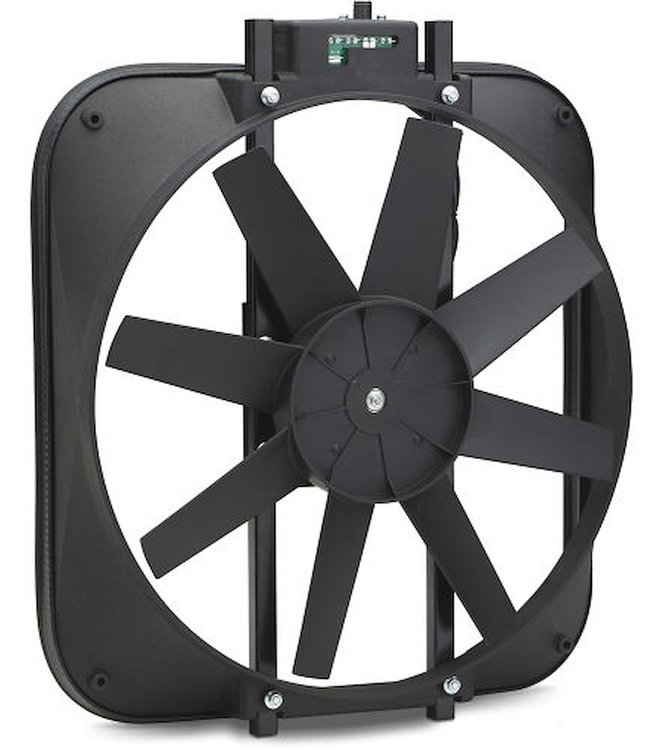 Straight Blade Electric Fan with Adjustable Thermostat Universal Fit
