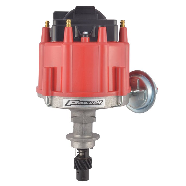 Street/Strip HEI Distributor & Coil for Chevy/Pontiac 151 4-cylinder "Iron Duke" with Red Cap