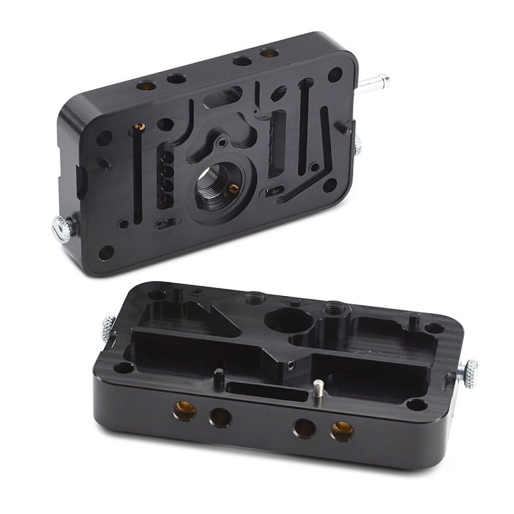 Billet Metering Block For Holley 4150 Series Carburetors, Double Pumper Upgrade
