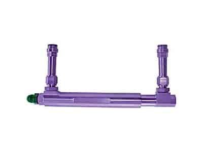 Adjustable Billet Fuel Log Purple