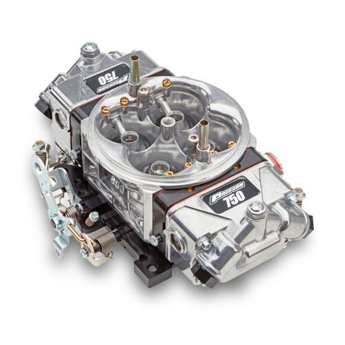 Race Series 750 CFM Draw-Thru Supercharger Gasoline Carburetor w/2-Step Down-Leg Boosters