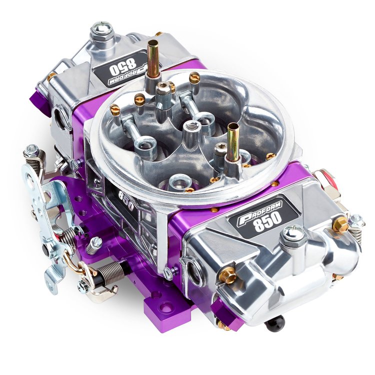 Race Series 850 CFM Drag Race Gasoline Carburetor w/2-Step Down-Leg Boosters