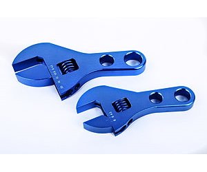 Stubby AN Wrench Set 2 adjustable wrenches: -3AN to -8AN & -10AN to -20AN