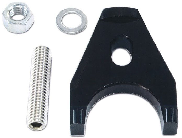 Heavy Duty Stud-Mount Distributor Hold Down Clamp for Chevy V8 & V6 Engines [Black]