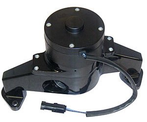 Electric Water Pump Big Block Chevy in Black Epoxy Powder Coated Finish