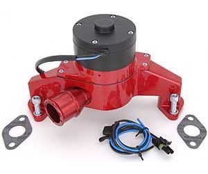 Electric Water Pump Big Block Chevy in Red Epoxy Powder Coated Finish