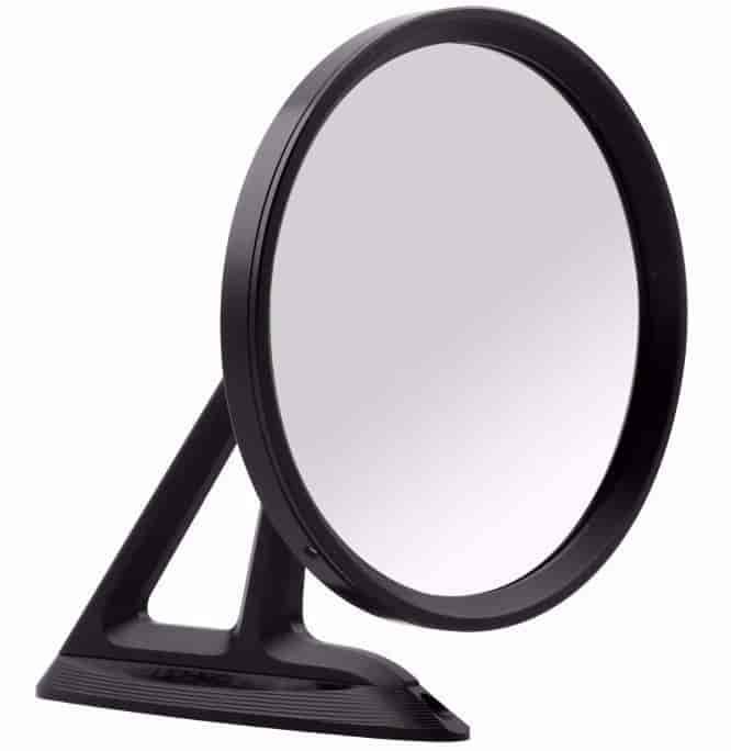 Round Billet Mirror Set [Black Anodized]