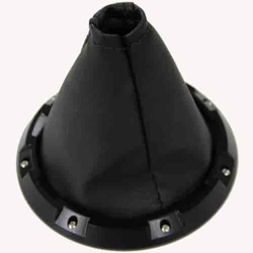 Round Billet Shifter Bezel with Leather Boot