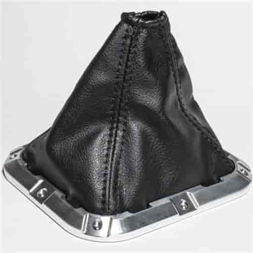 Rectangle Billet Shifter Bezel with Leather Boot