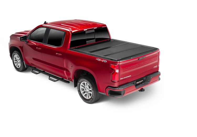 AX12005 Armor Flex Hard Folding Cover, 2007-2013 Chevy Silverado/GMC Sierra 5'9" Bed Crew Cab, Black Textured
