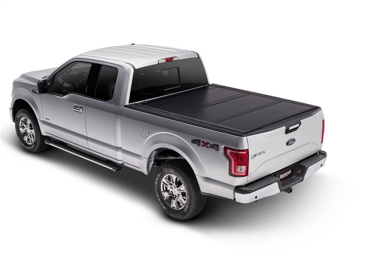 UX22002 Ultra Flex Hard Folding Cover, 2004-2014 Ford F-150/2006, 2008 Lincoln Mark LT 5'7" Bed SuperCrew Matte Black Finish