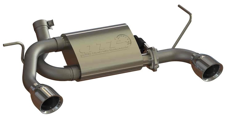 Screamer Exhaust System 2007-2015 Jeep Wrangler 3.6L/3.8L Axle Back