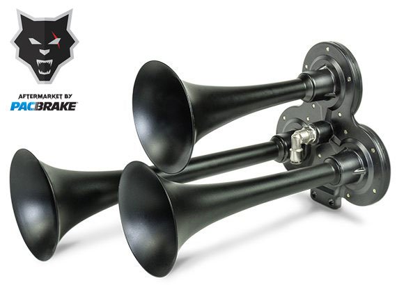 HP10237 Premium Trio Air Horn w/ Air Horn (HP10235) And Onboard Air (HP10163) Matte Black