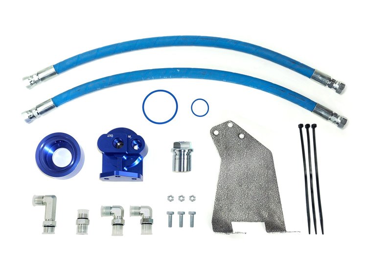 HP10593 Oil Filter Relocation Kit for 2010-2018 Dodge RAM 2500/3500 6.7L Cummins