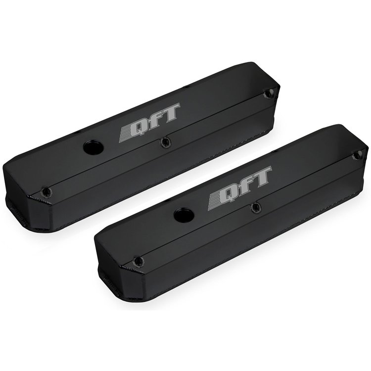 Fabricated Aluminum Valve Covers 1964-1991 Small Block Chrysler 273-360 (Except Magnum) Black