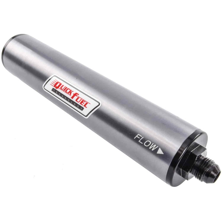 In-Line Fuel Filter Assembly Inlet/Outlet: 8 AN