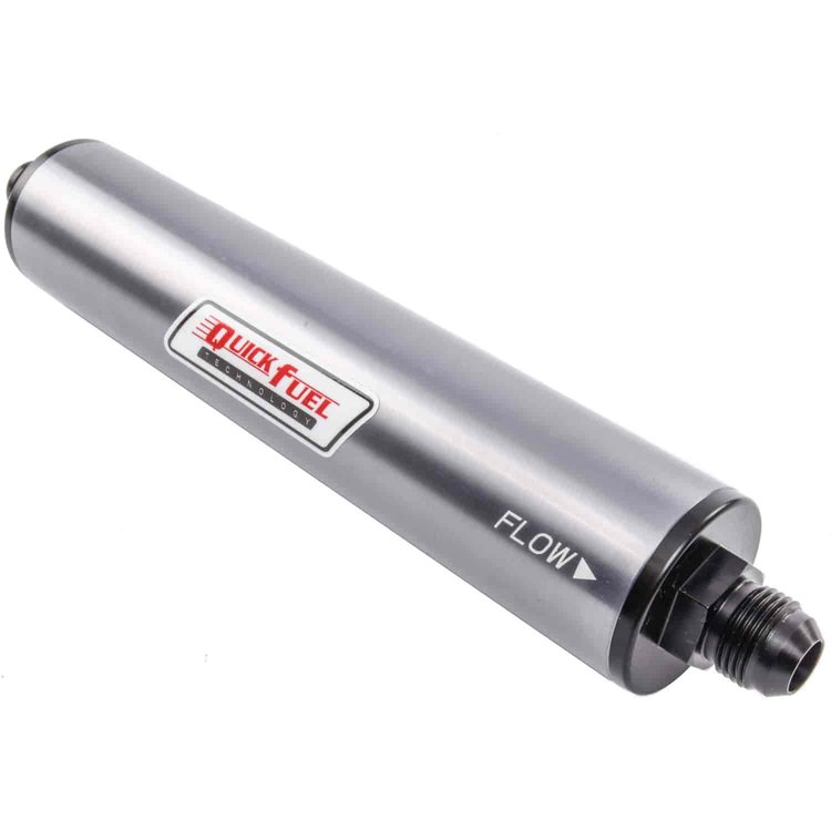 In-Line Fuel Filter Assembly Inlet/Outlet: 10 AN