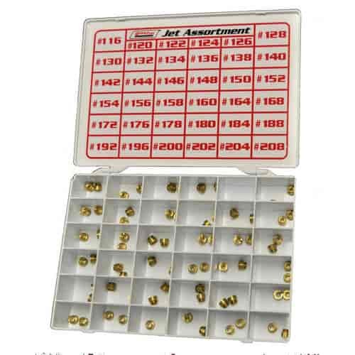 Alcohol Jet Assortment Jet Sizes 116 through 208