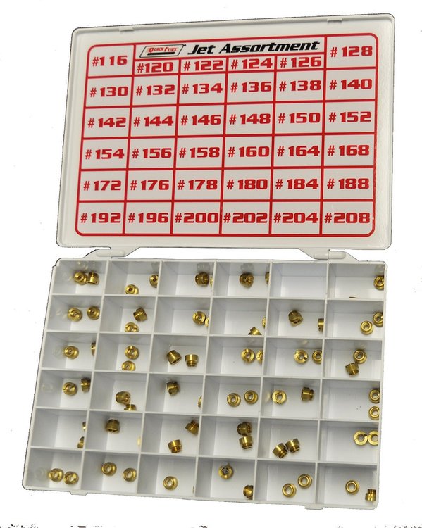 Alcohol Jet Assortment Jet Sizes 116 through 208