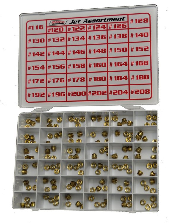 Alcohol Jet Assortment Jet Sizes 116 through 208
