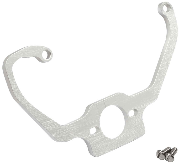 Fuel Pressure Regulator Bracket Fits 4150/4160 Carburetors Billet Aluminum w/Clear Finish