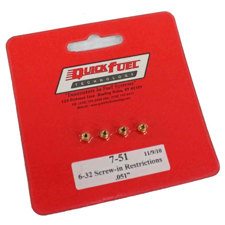 6-32 Screw-in Restriction