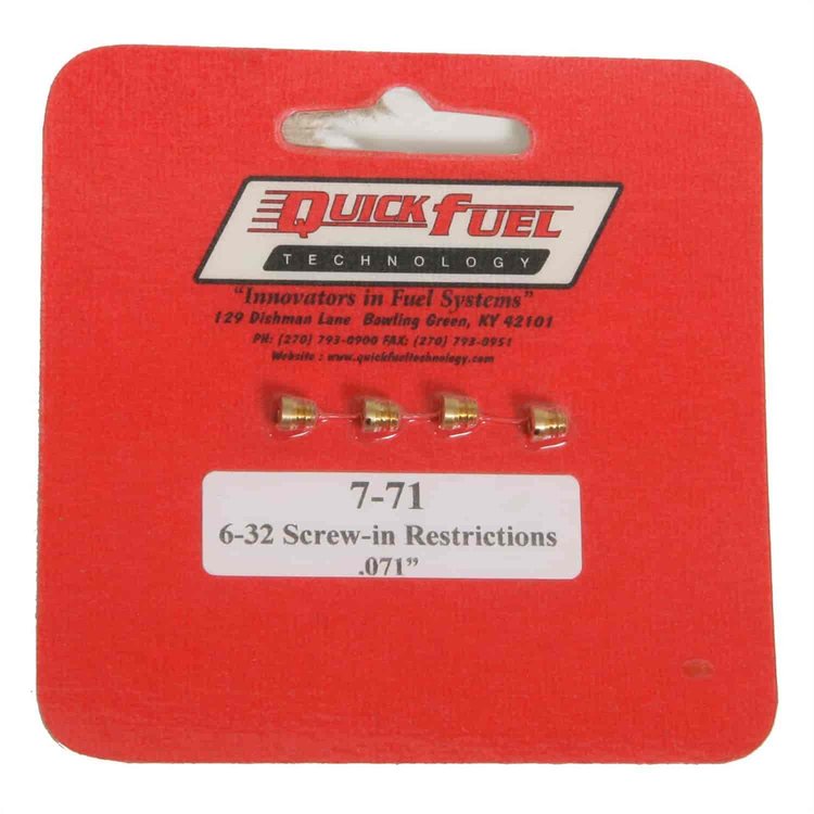 6-32 Screw-in Restriction