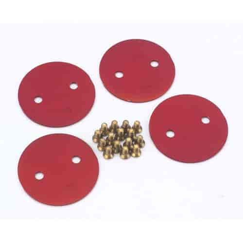 2" Throttle Plates Red