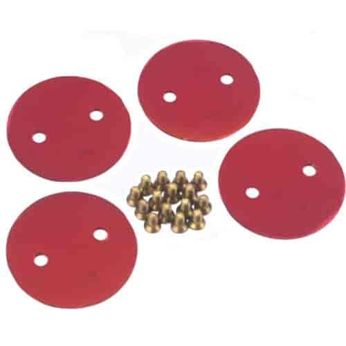 2 1/8 Throttle Plates Red