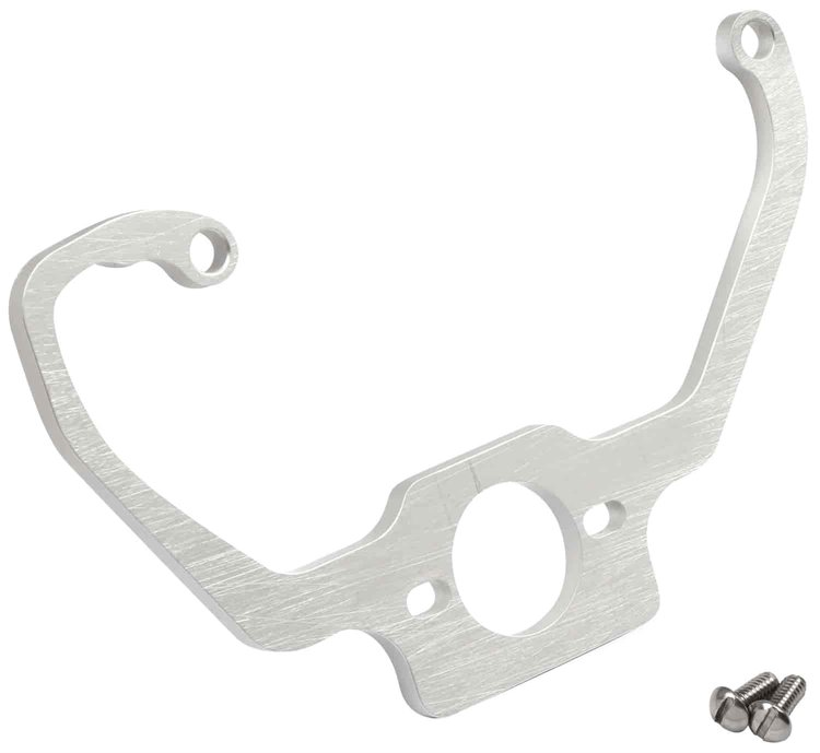 Brawler Fuel Pressure Regulator Bracket Fits 4150/4160 Carburetors Billet Aluminum w/Clear Finish