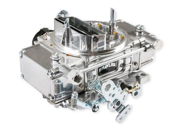 BR-67276 Brawler 650 CFM Diecast Mechanical Secondary Carburetor w/Electric Choke [Shiny]