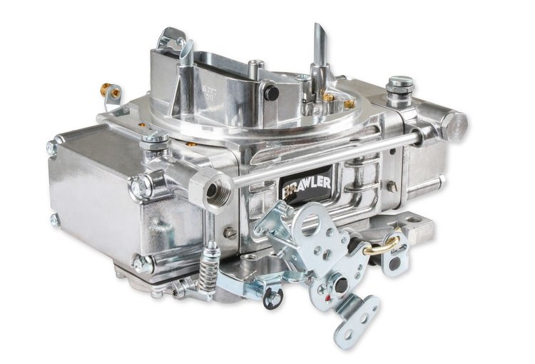BR-67277 Brawler 650 CFM Diecast Mechanical Secondary Carburetor w/Manual Choke [Shiny]