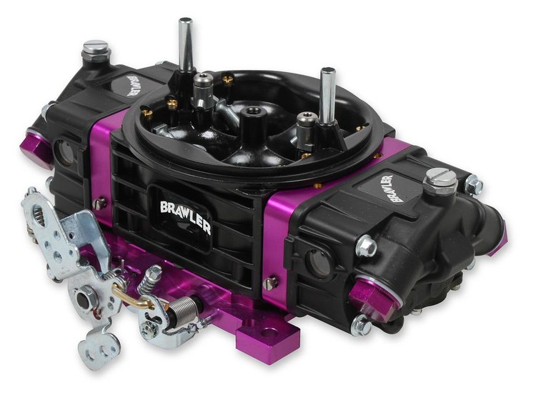 BR-67302 Brawler Race Carburetor 750 CFM Mechanical Secondary / 4150 - Black/Purple [Gasoline]