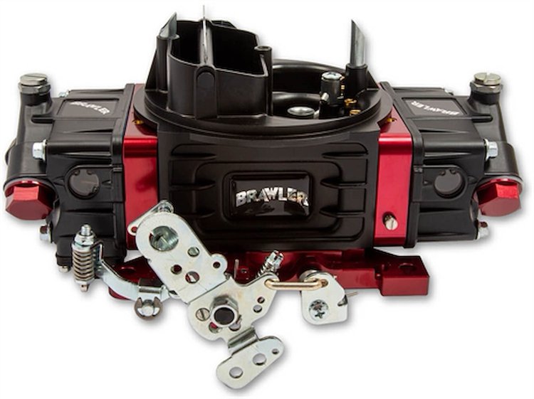 Brawler Street Carburetor 650 CFM Mechanical Secondary / Electric Choke-4150 - Black/Red