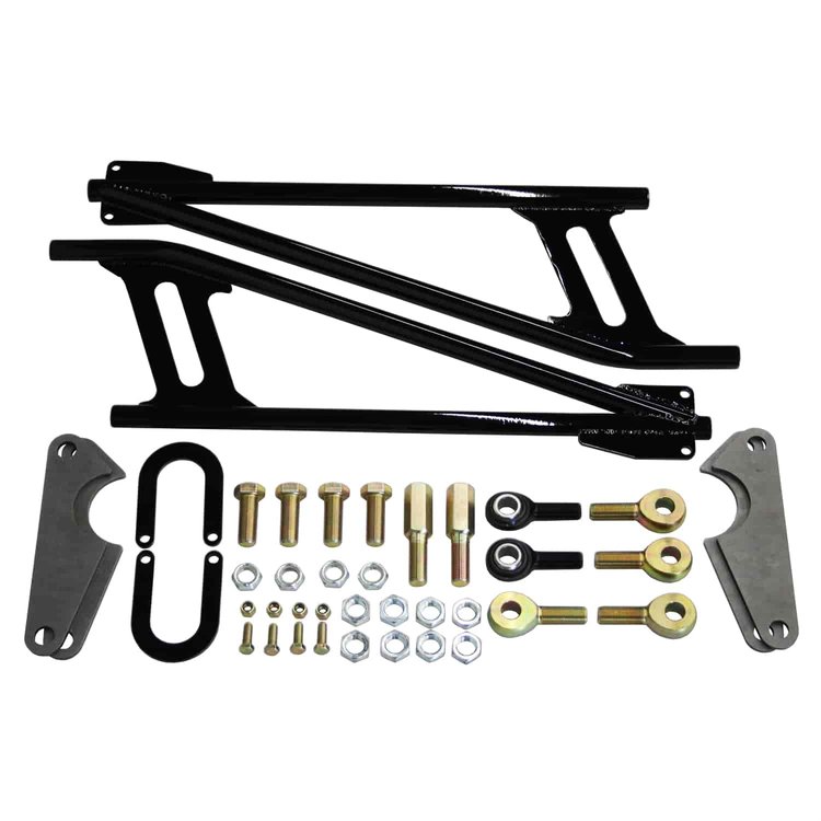 Double Adjustable Ladder Bar Kit DOM Tubing Black